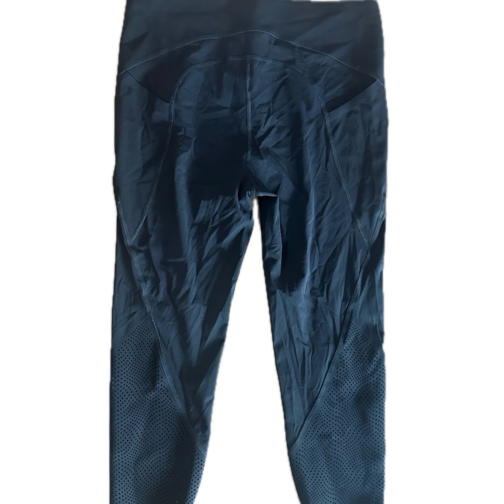 SPANX- Every.Wear Laser Wave 7/8 Leggings Very Black Athletic Gym Running Yoga - Picture 4 of 7